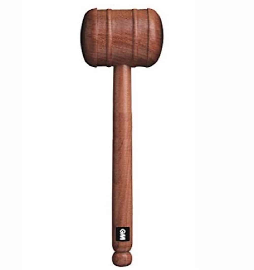GM Cricket Bat Knocking 2 sided Wooden Mallet Free Shipping 