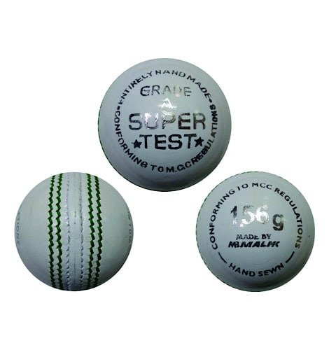 MB Malik " Super Test " Cricket Leather Hard Ball New