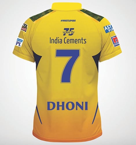 Chennai Super Kings - 2021 Player Jersey