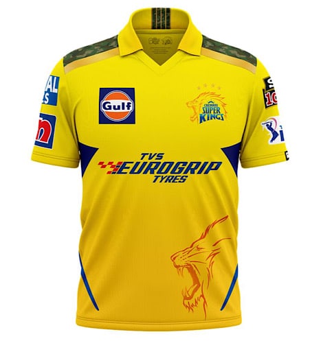 2022 Chennai Super Kings Official Player Jersey