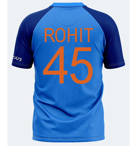 India T20 One Blue Fan Jersey Rohit Sharma