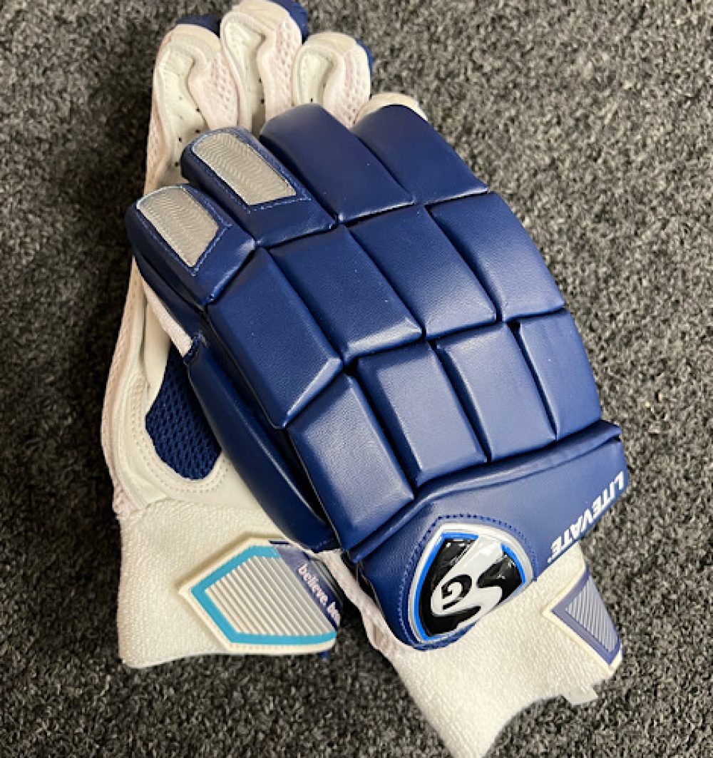 SG Litevate Blue Batting Gloves