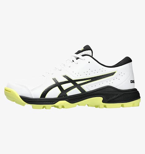 Asics Gel-Peake 2 White And Glow Yellow Cricket Shoes