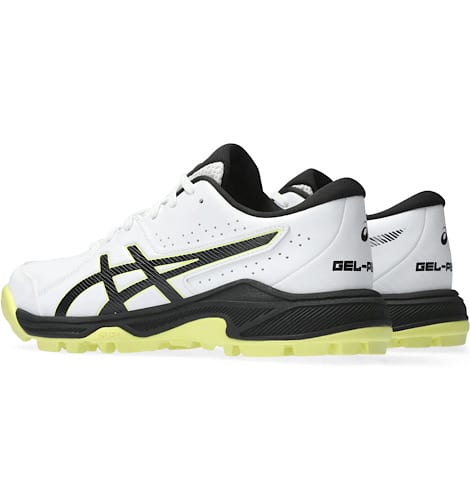 Asics Gel-Peake 2 White And Glow Yellow Cricket Shoes