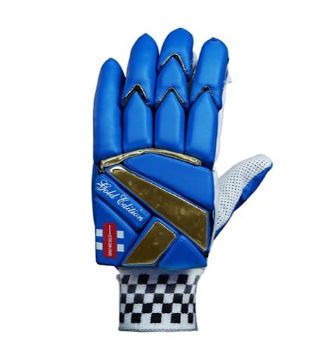 Gray Nicolls Gold Edition Blue Batting Gloves