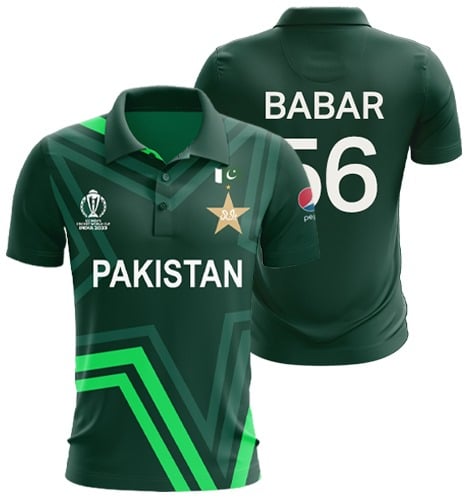 Pakistan Star Nation Babar Azam Jersey WC23