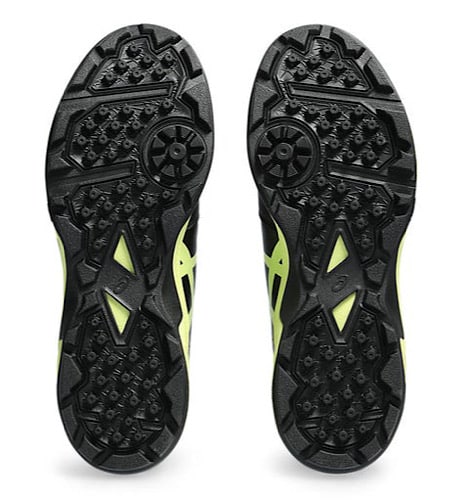 Asics Gel-Peake 2 Black Glow Yellow Cricket Shoes
