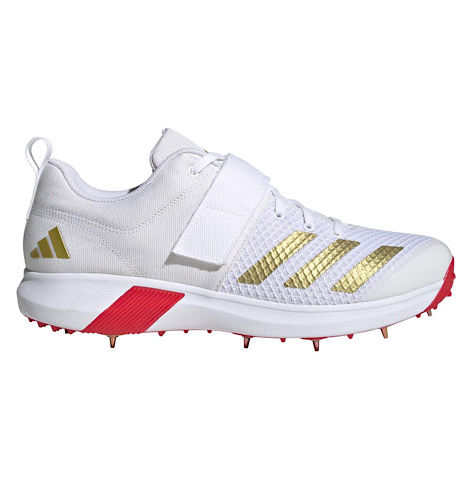 Adidas Adipower Vector Gold Met Cricket Shoes Lightweight Supportive Design