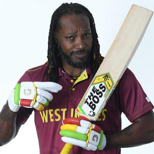 Chris Gayle bat collection