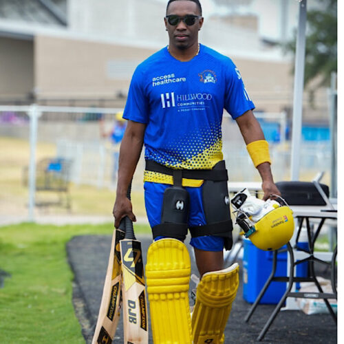 Dwayne Bravo bat collection